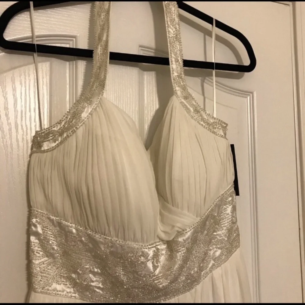 NWT Oleg Cassini  beaded halter formal dress - 14 - Picture 5 of 6